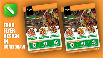 Food Flyer Design in CorelDraw.  | Restaurant Food Banner Design |