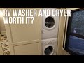First time using! The built in Splendide Fifth Wheel RV Laundry Center