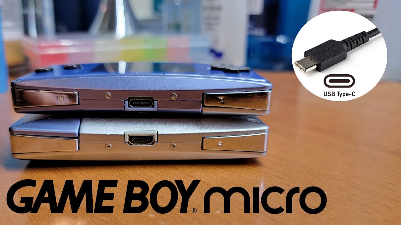 Game Boy Micro: Tutorial USB Type C Mod! and Simple Design!!! - YouTube