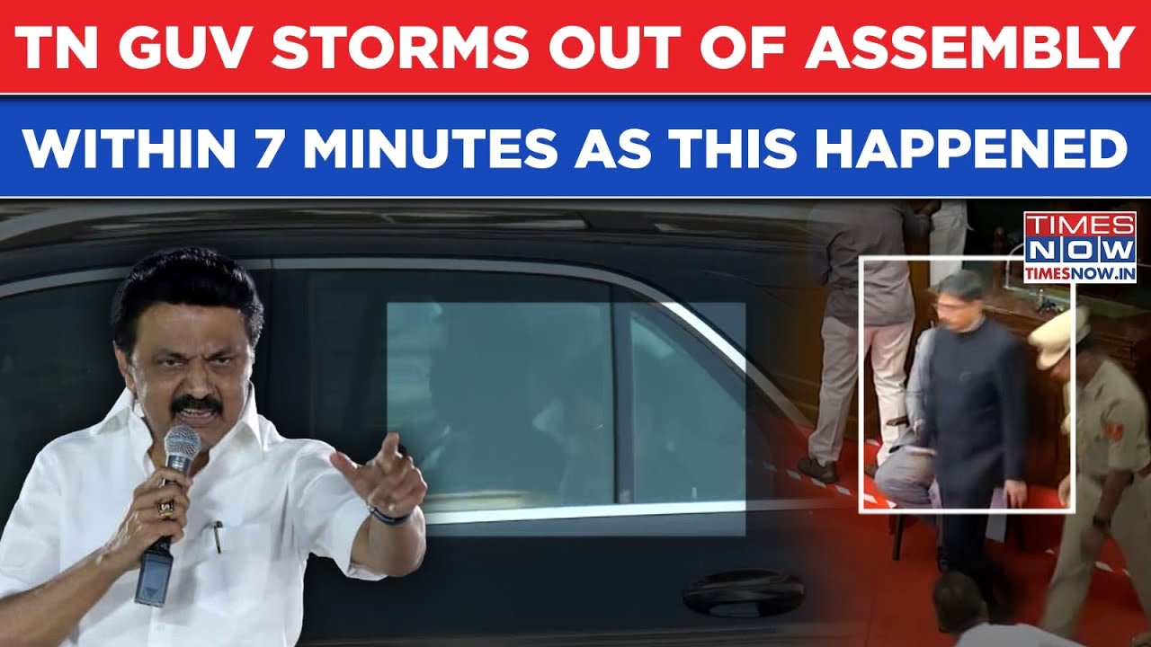 Watch Tamil Nadu Governor Storm Out Of Assembly Within 7 Minutes ...