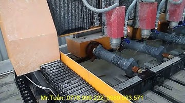 MÁY CNC KHẮC ĐÁ KHỔ LỚN, video máy đục đá cnc, đục hoa văn đá, đục trụ rồng