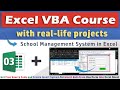 Excel + VBA - Insert Data from UserForm into Excel Sheet - Get Free Code - School Management System