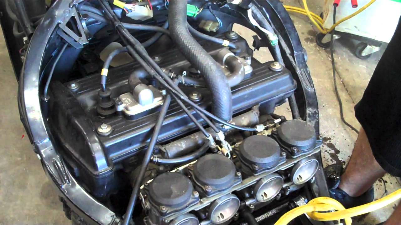 1986 Kawasaki GPZ 1000 Motor - YouTube
