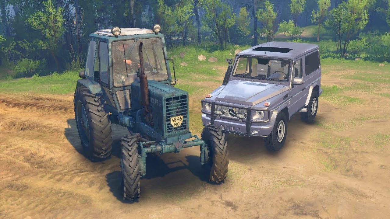 Трактор против автомобиля