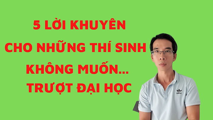 Lời khuyên khi trượt đại học