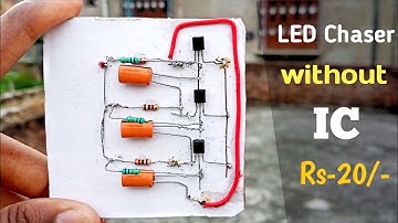 How to make simple LED Chaser circuit without IC |Amazing circle chaser only 3 transistors|
