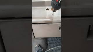 Motorhome Campervan Talbot Express Dashboard Renovation Heat Gun