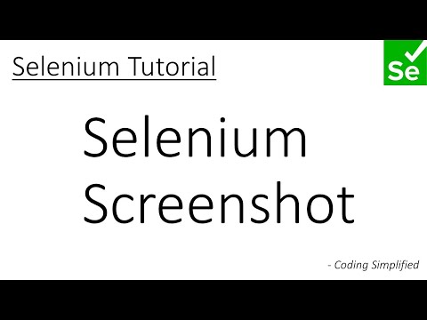 Selenium - 8: Selenium Screenshot Option | How to take screenshot in Test case