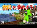 【02】夜を乗り切ったら次は食料集め!簡単な畑や狩りをしよう!【初心者向けのマインクラフト】