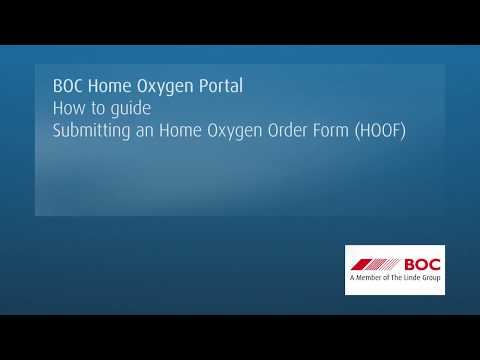 Home Oxygen Order Form Submission