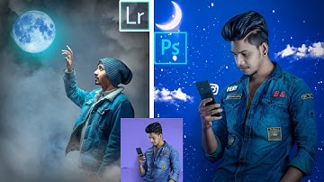 Moonlight Photo Editing Tutorial || Moon Editing Ps Touch || Lightroom Editing