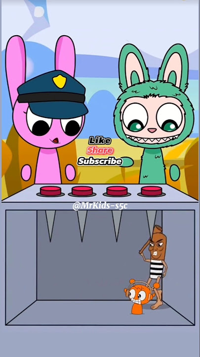 Menyelamatkan sprunki dari kejaran tungtungsahur #cartoon #kartun #shorts