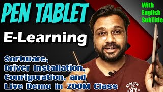 Pen Tablet for Online Class E-Learning, Software, Driver Installation, Configuration, ZOOM Class screenshot 4