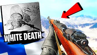 Playing as 'The White Death' in Warzone (Sniper iron sights ONLY) screenshot 5