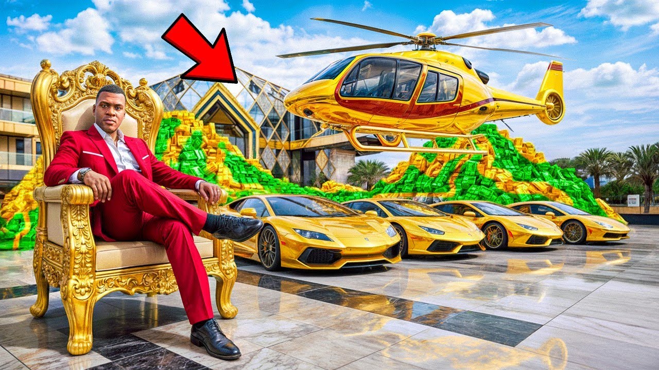 Franklin & Shinchan Changed Their Poor Life to Billionaire Life in GTA 5 | GTA 5 Bangla Gameplay
