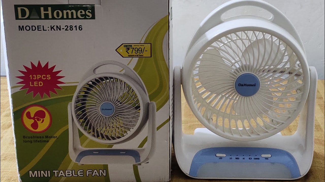 Unboxing and review of D Homes Mini table fan YouTube