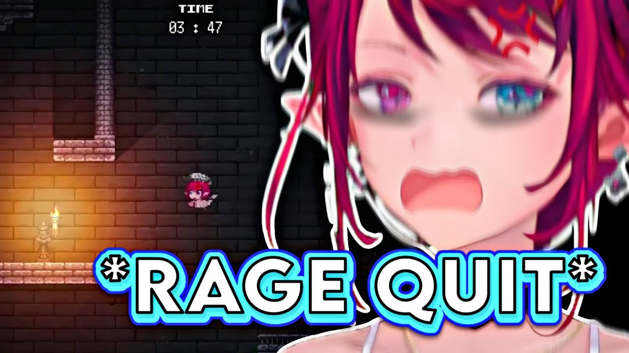 Irys Rage Quit while playing Jump King in HoloCure [Hololive EN]