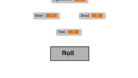 Scratch - Dice Game Using Variables