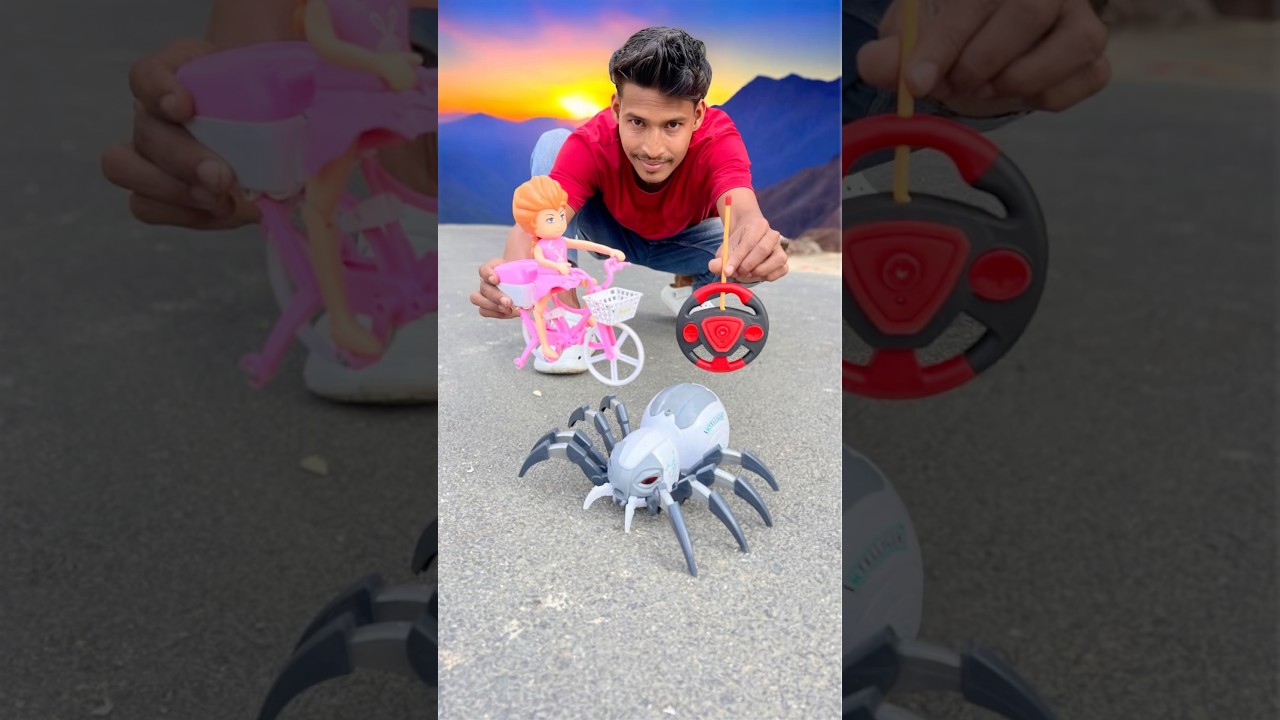 Rc Remote Control Cycle and Spider 2kan Unboxing🥹