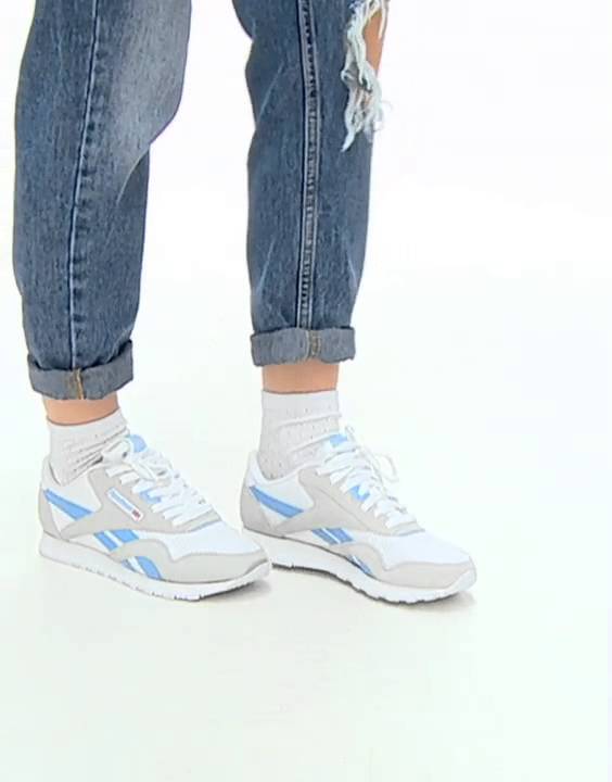 Reebok CL Nylon R13 White \u0026 Stone Grey 