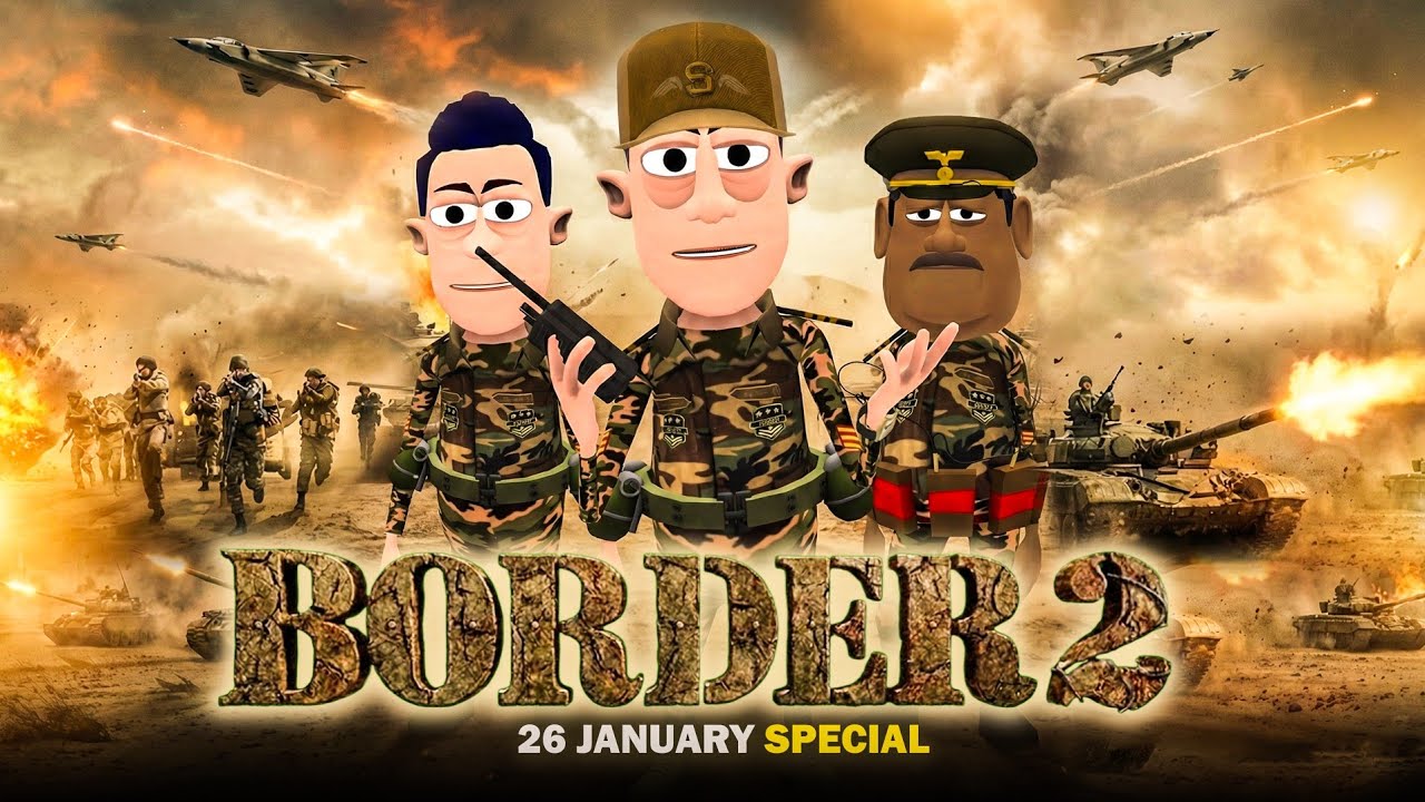 बॉर्डर 2 🇮🇳 | 26 January Special | @Komedy Ke King | Border 2 Movie Full Spoofs. Funny Comedy