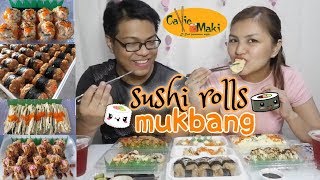 Mukbang before kami mag-fasting this holy week. ***this video is not
sponsored. check out callie maki at
https://www.facebook.com/authenticjapanesesushi/?epa...