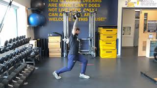 Single Arm Overhead Split Squat