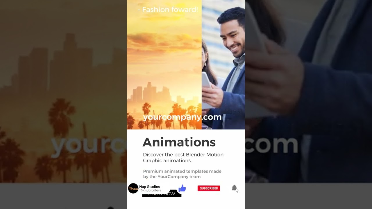 4K Viddyoze Animation Portrait Samples Instagram Shopping Advert