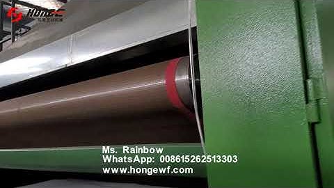 Non woven thermal bonding polyester wadding production line