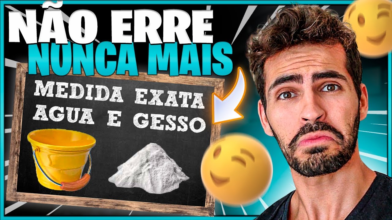 Como Descobrir Quanto De Gesso E Agua Vai Em uma Placa De Gesso 3d