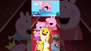 Peppa pig 🆚 Daddy pig 👴 Tileshop EDM Rush Coffin dance 🕺⚰️🕺 #viral #foryou #shorts 🩳