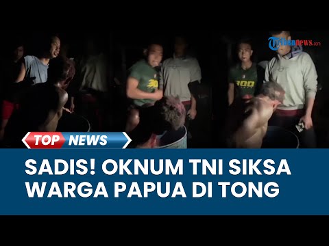 VIRAL VIDEO Warga Papua Disiksa Oknum TNI Secara Sadis di Dalam Tong, Korban Dihajar Beramai-ramai