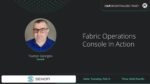 Fabric Operations Console In Action