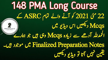 148 PMA Long Course | 22 May 2021all ASRC Initial Mcqs with Solution |