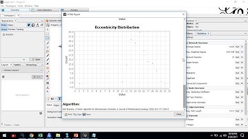 Gephi -Metrics- Degree, diameter, weighted degree and density