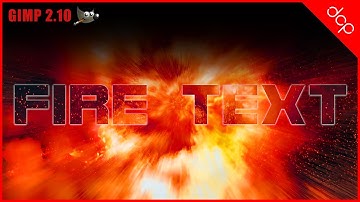 GIMP 2.10 Fire Text Effect