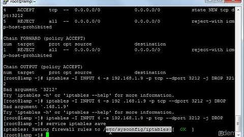 Lession 10: Security - Video 5:  IPtables