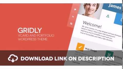 Gridly Personal vCard & Portfolio WordPress Free Download