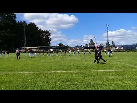 BANDA DE GUERRA DIEGO PORTALES DE CUNCO, encuentro nacional en Lautaro 26-octubre 2017