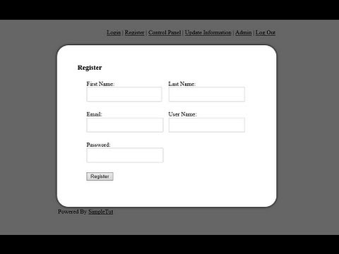 Free User Registration System -- Pre-Built Download: Registration, Login, Admin, Manage Users