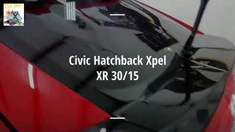 How to tint a Honda Civic Hatchback Rear Window in One Piece without Removing the Rear Spoiler. Tint