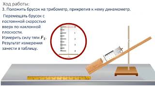 Лабораторная работа №10 Определение КПД наклонной плоскости.