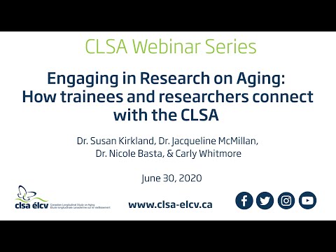 Engaging in Research on Aging: How trainees and researchers connect with the CLSA