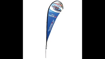 Teardrop Outdoor Flag set up instructions