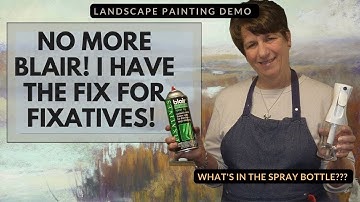 The Fix for Fixatives! Pastel Tip and Demo for using workable Fixative in a Marsh Painting