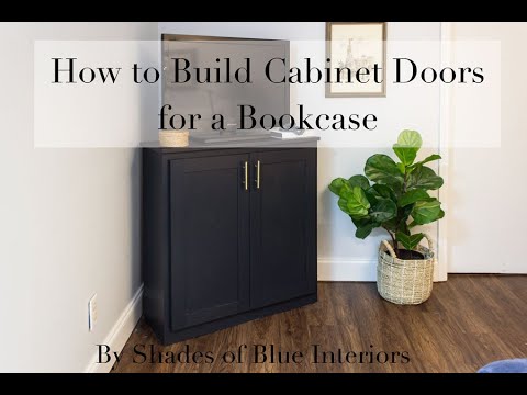 How To Make Cabinet Doors For A Bookcase Youtube