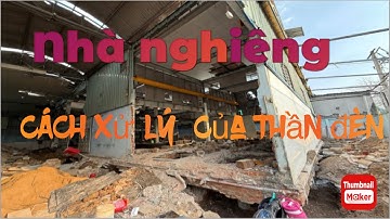 Xử lý nhà nghiêng ,gia cố lại móng của thần đèn Thiên Lộc p2