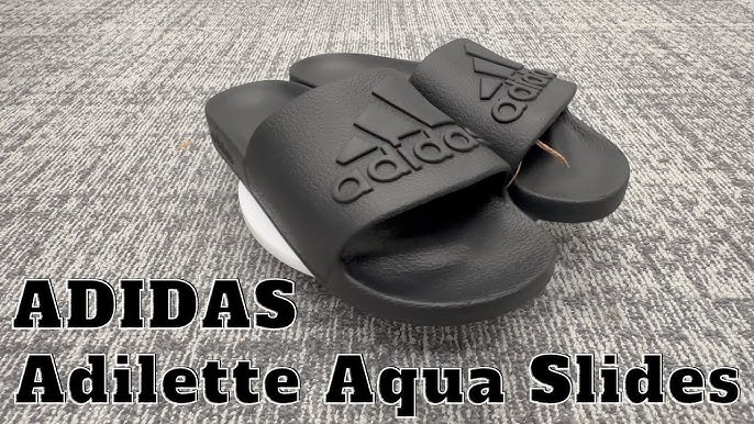 Adidas Adilette Aqua - Black - White, 9
