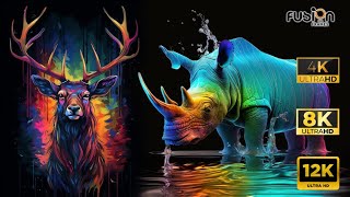 4K-8K-12K HDR 60FPS DOLBY VISION - ANIMALS AND BIRDS COLORFUL - TRUE CINEMATIC