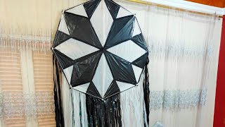 طريقه صنع اجمل طائره ورقيه من الالف الي الياء  باربع غابات بشكل مبسط  .  how to make beatiful  kite